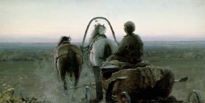 El viaje de regreso, 1896 de Abram Efimovich Arkhipov